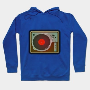 Retro record player DJ design Hoodie